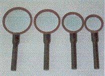 SPI Supplies Brand twist-a-Handle Illuminated Magnifying Glasses, 5x,75mm Diamter Lens