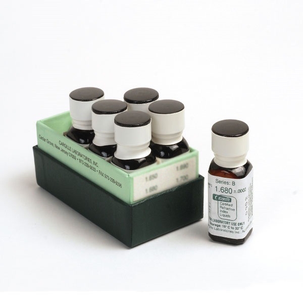 Cargille Asbestos High Dispersion Liquid Set - Six 1/4 oz. bottles