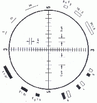 Graticules Optics, Walton &amp; Beckett Reticle for Asbestos Count, 3:1Ratio Glass Sandwhich #G22