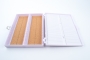 SPI Supplies Brand 100 Slide Box Cork Lined Bottom White