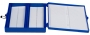SPI Supplies Brand 100 Slide Box Plastic Foam Bottom Blue