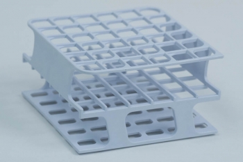SPI Supplies Brand Half Size Test Tube Racks, 13 mm Delrin 36 Places 104x202x59 mm White