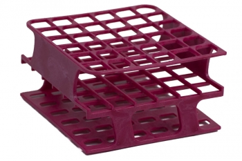SPI Supplies Brand Half Size Test Tube Racks, 13 mm Delrin 36 Places 104x202x59 mm Magenta