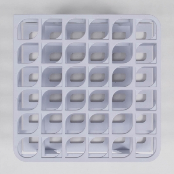 SPI Supplies Brand Half Size Test Tube Racks, 16 mm Delrin 36 Places 127x250x70 mm White