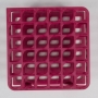 SPI Supplies Half Size Test Tube Racks,16 mm Delrin 36 Places 127x127x70 mm Magenta,Each (AWSL)