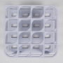 SPI Supplies Half Size Test Tube Rack, 25 mm Delrin 16 Places 120x122x92 mm White, Each(AWSL)