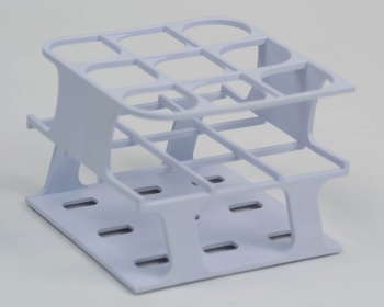SPI Supplies&reg; Brand Half Size Test Tube Racks, 30 mm Delrin&reg; 9 Places 110x110x85 mm White