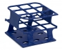 SPI Supplies Half Size Test Tube Rack, 30 mm Delrin® 9 Places 110x110x85 mm Blue, Each (AWSL)