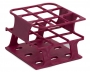 SPI Supplies Half Size Test Tube Rack, 30 mm Delrin® 9 Places 110x110x85 mm Magenta, Each (AWSL)