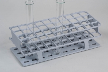 SPI Supplies&reg; Brand Full Size Test Tube Racks, 25 mm Delrin&reg; 40 Places 120x300x92 mm White
