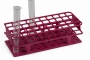 SPI Supplies Full Size Test Tube Racks, 25 mm Delrin® 40 Places 120x300x92 mm Magenta, Each (AWSL)