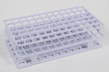 SPI Supplies Brand Full Size Test Tube Racks, 13 mm Polypropylene 72 Places 104x202x59 mm White
