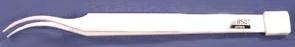 SPI Supplies All Ceramic Tweezers Curved Smooth Precision Tip 125 mm Long