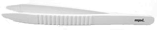 SPI-Swiss Polypropylene Plastic Tweezers,White, Anti-Magnetic, Pack of 1