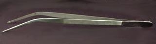 Angled Giant Goliath Extra Long Tweezers, Antimagnetic Stainless Steel, 600 mm Long