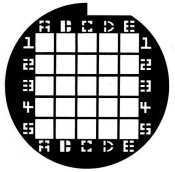 SPI Supplies Finder Grids for SEM Type SEMF3, Gold, 10 mm Diameter, Vial of 5