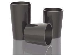 Sigradur G Glassy Carbon (Vitreous) Tapered Crucible, Type T