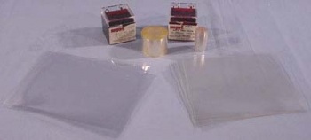 SPI Cellulose Acetate Replicating Sheets 12 x 12 cm 1 mil (22 &micro;m) Thick Pack of 20 Sheets