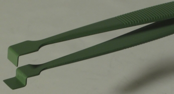 SPI-Swiss Wafer Style 2W PTFE Coated Tweezers, Antimagnetic Stainless Steel, 120 mm