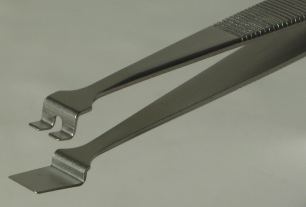 SPI-Swiss Wafer Style 2WF Tweezers, Antimagnetic Stainless Steel, 119 mm