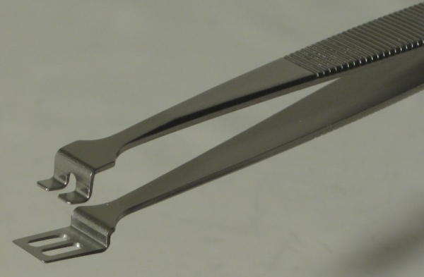 SPI-Swiss Wafer Style 2WFG Tweezers, Antimagnetic Stainless Steel, 120 mm