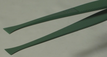SPI-Swiss Wafer Style 35A PTFE Coated Tweezers, Antimagnetic Stainless Steel, 121 mm