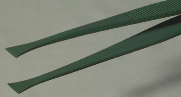 SPI-Swiss Wafer Style 35A PTFE Coated Tweezers, Antimagnetic Stainless Steel, 121 mm