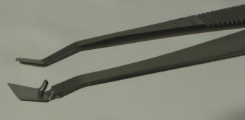 SPI-Swiss Wafer Style 37S Tweezers, Antimagnetic Stainless Steel, 124 mm