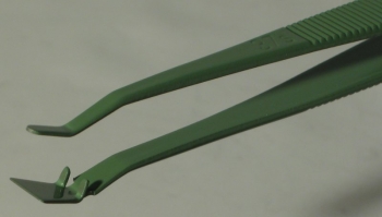 SPI-Swiss Wafer Style 37S PTFE Coated Tweezers, Antimagnetic Stainless Steel