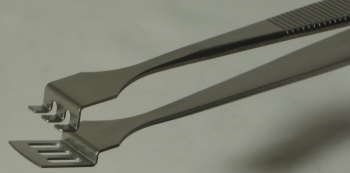 SPI-Swiss Wafer Style 3WFG Tweezers, Antimagnetic Stainless Steel, 125 mm