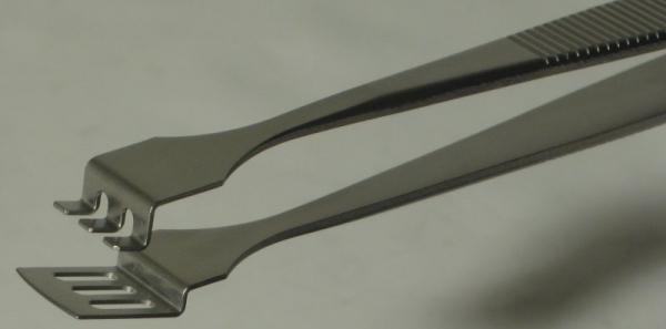 SPI-Swiss Wafer Style 3WFG Tweezers, Antimagnetic Stainless Steel, 125 mm