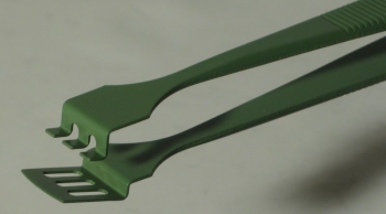 SPI-Swiss Wafer Style 3WFG PTFE Coated Tweezers, Antimagnetic Stainless Steel, 125 mm