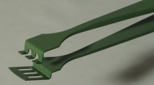 SPI-Swiss Wafer Style 3WFG PTFE Coated Tweezers, Antimagnetic Stainless Steel, 125 mm