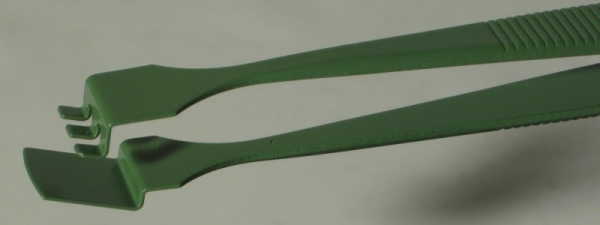 SPI-Swiss Wafer Style 3WF PTFE Coated Tweezers, Antimagnetic Stainless Steel, 125 mm