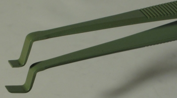 SPI-Swiss Wafer Style 84A PTFE Coated Tweezers, Antimagnetic Stainless Steel,121 mm
