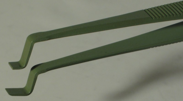 SPI-Swiss Wafer Style 84A PTFE Coated Tweezers, Antimagnetic Stainless Steel,121 mm