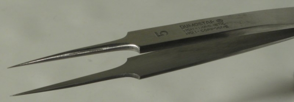 Dumont Dumostar Style #5 Tweezer, High Precision Tips, 100% Antimagnetic, Polished, 115 mm