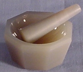SPI Supplies Brand Agate Mortar and Pestle Set 40mm x 35mm x10 mm
