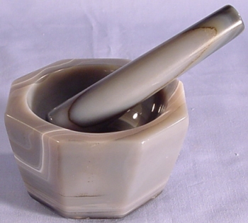 SPI Supplies Brand Agate Mortar and Pestle Set 90 mm x 75 mm x 33 mm