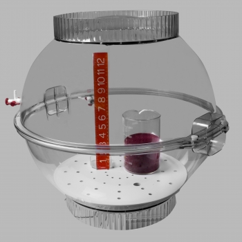 Techni-Dome Polycarbonate Gas-Purge Desiccator; 2.3 cu. ft.