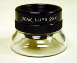 PEAK Fixed Focus Magnifier, 22X Lupe, Code 1964