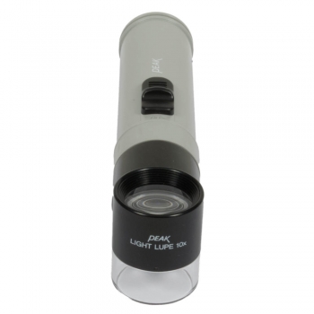 PEAK No. 1966 Light Lupe, 10X, Flashlight Style Battery Size C Operated (Not Included)
