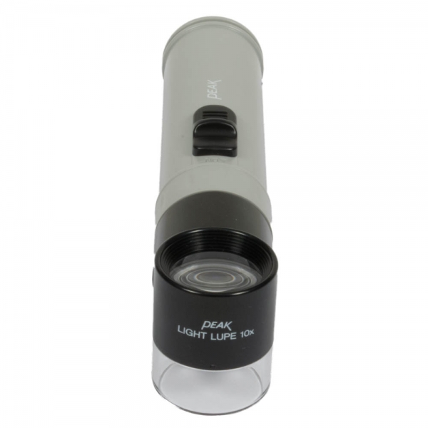 PEAK No. 1966 Light Lupe, 10X, Flashlight Style Battery Size C Operated (Not Included)