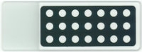 PTFE Printed Slides, 21 Wells, 4 mm Diameter Each, 3 in x 1 in (76x25 mm) Box of 100