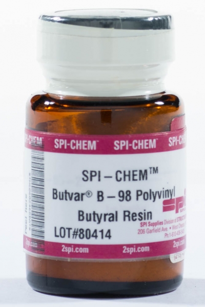 SPI-Chem Butvar B-98 Polyvinyl Butyral Resin, CAS #63148-65-2, 10g Bottle