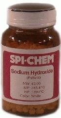 SPI-Chem Sodium Hydroxide, white pellets, CAS #1310-73-2