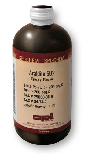 SPI-Chem Araldite 502 Epoxy Resin, 450 ml, CAS# 25068-38-6;84-74-2[DGPACK](CofC not available)