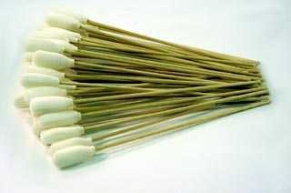 SPI-Swipes 100% Polyurethane Foam Swabs on Cotton Bud on Wooden Handle, Pack of 50