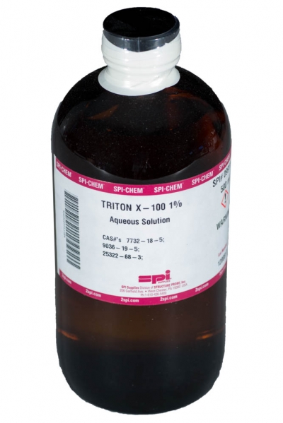 Triton-X100 Nonionic Surfactant Octyl Phenol Ethoxylate Ether 1% Aqueous 500ml[CofC not available]