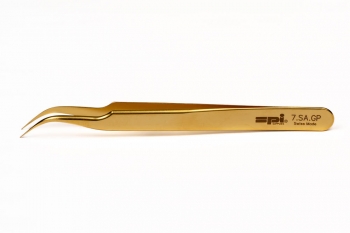 SPI-Swiss Style #7 Gold Plated Miracle Tip Tweezer, 115mm